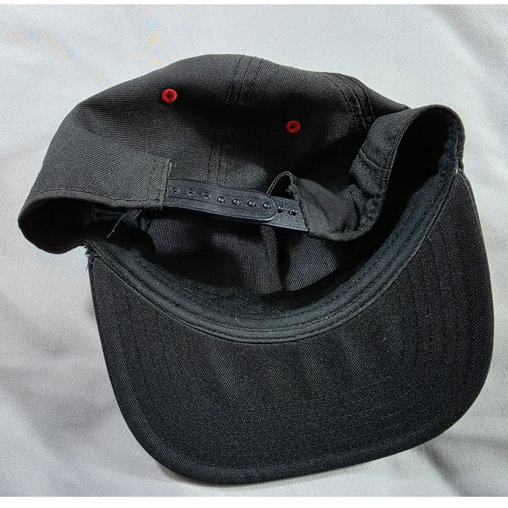 Naruto Itachi Uchiha Hat Mens OSFM Black Red Snapback Spencer's Anime Cap